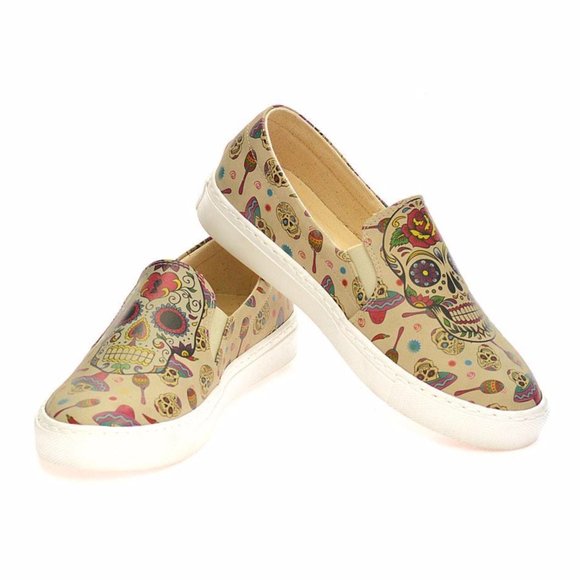 Goby Shoes - Sugar Skull Day of the Dead Shoes - Picture 3 of 6